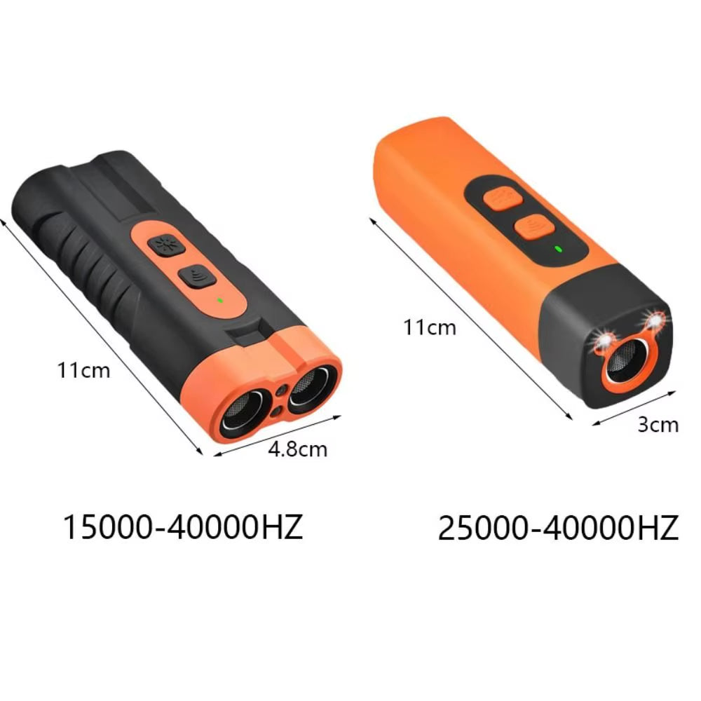 Rechargeable Ultrasonic Pet Dog Repeller Remote Control with LED Flashlight Dog Training Repellents anti Barking Professional