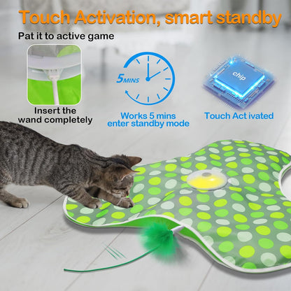 Interactive Cat Toys for Indoor Cats,Hide-N-Seek Game,Cat Enrichment Toy