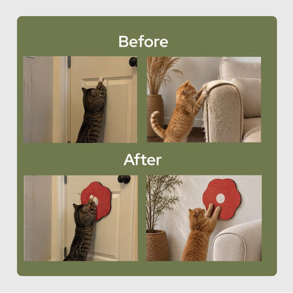 Wall Mounted Cat Scratcher, Decorative Art Scratching Board