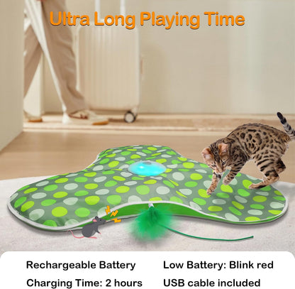 Interactive Cat Toys for Indoor Cats,Hide-N-Seek Game,Cat Enrichment Toy